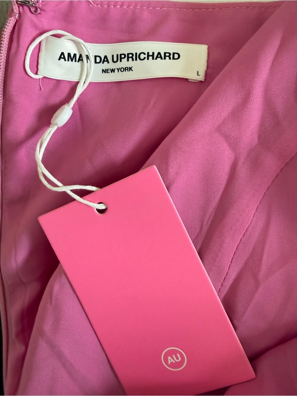 Amanda Uprichard Hot Pink Abella Dress - Picture 3 of 6